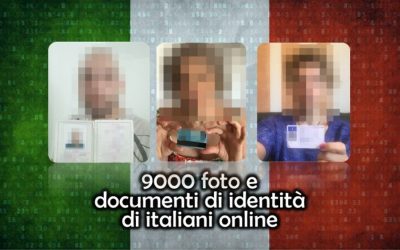 Migliaia di carte di identità e foto di italiani trapelate online